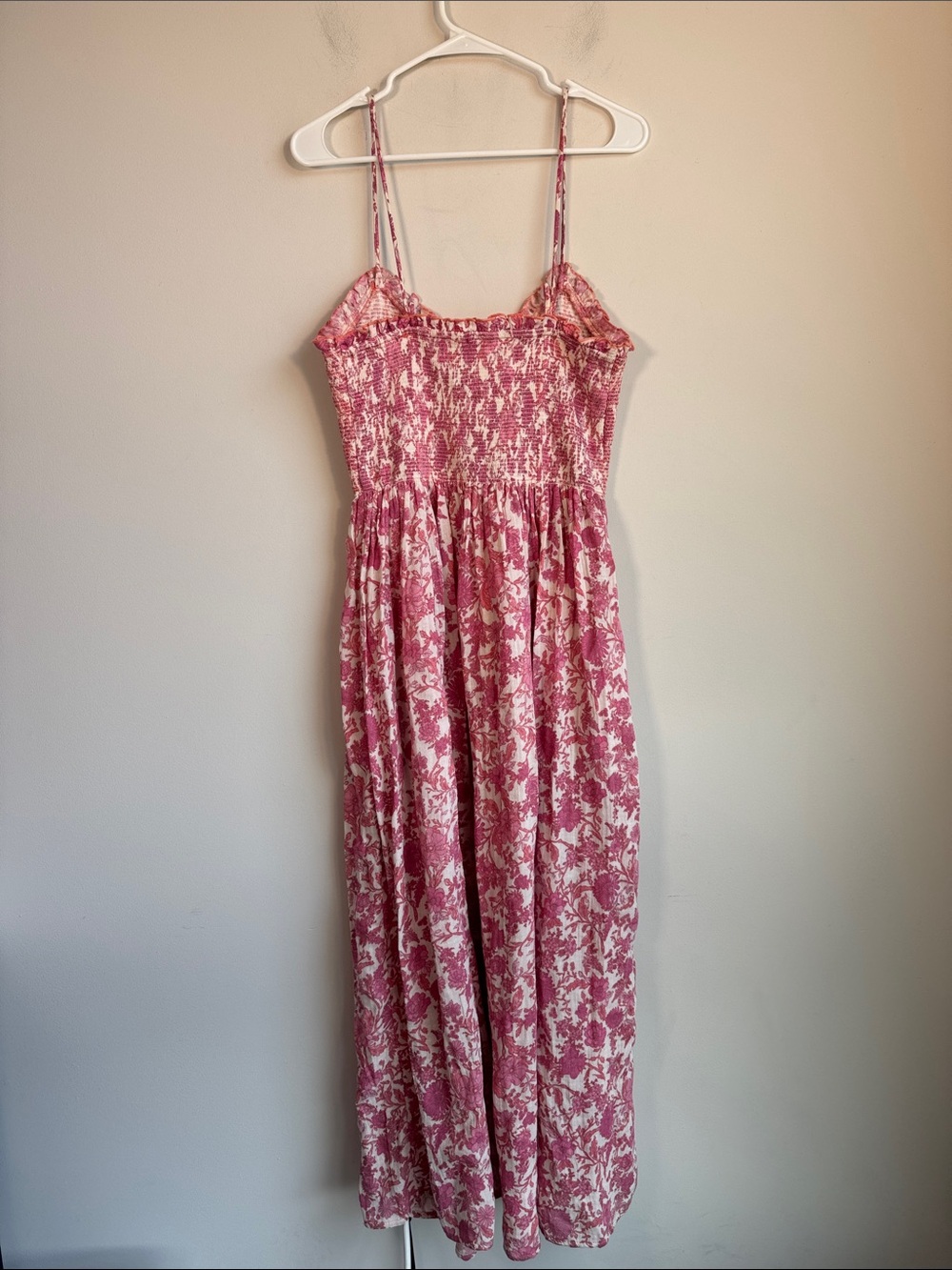 Free People Sweet Nothing Maxi Dress in Pink Pattern - L - Picture 5 of 6